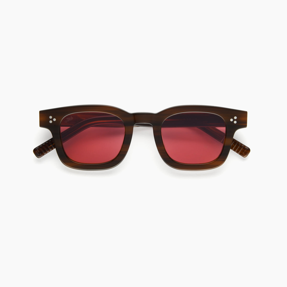AKILA X SHADOW HILL Red Lens Icicle Clear Sunglasses Limited Edition Dead Stock AKILA X SHADOW HILL - Wilshire Sunglasses . Size : 49-21-145  main image 4