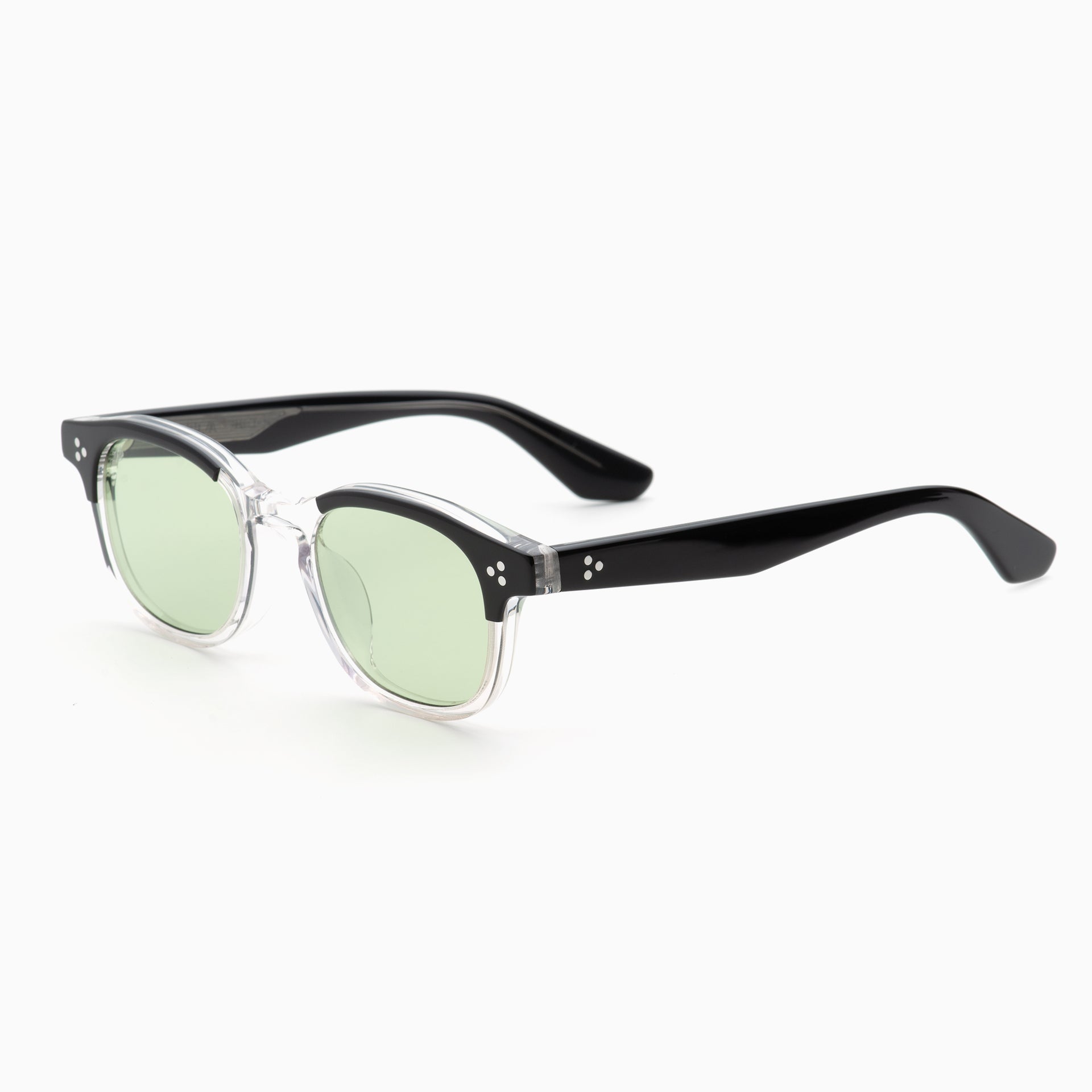 Black & Clear / Lt Green
