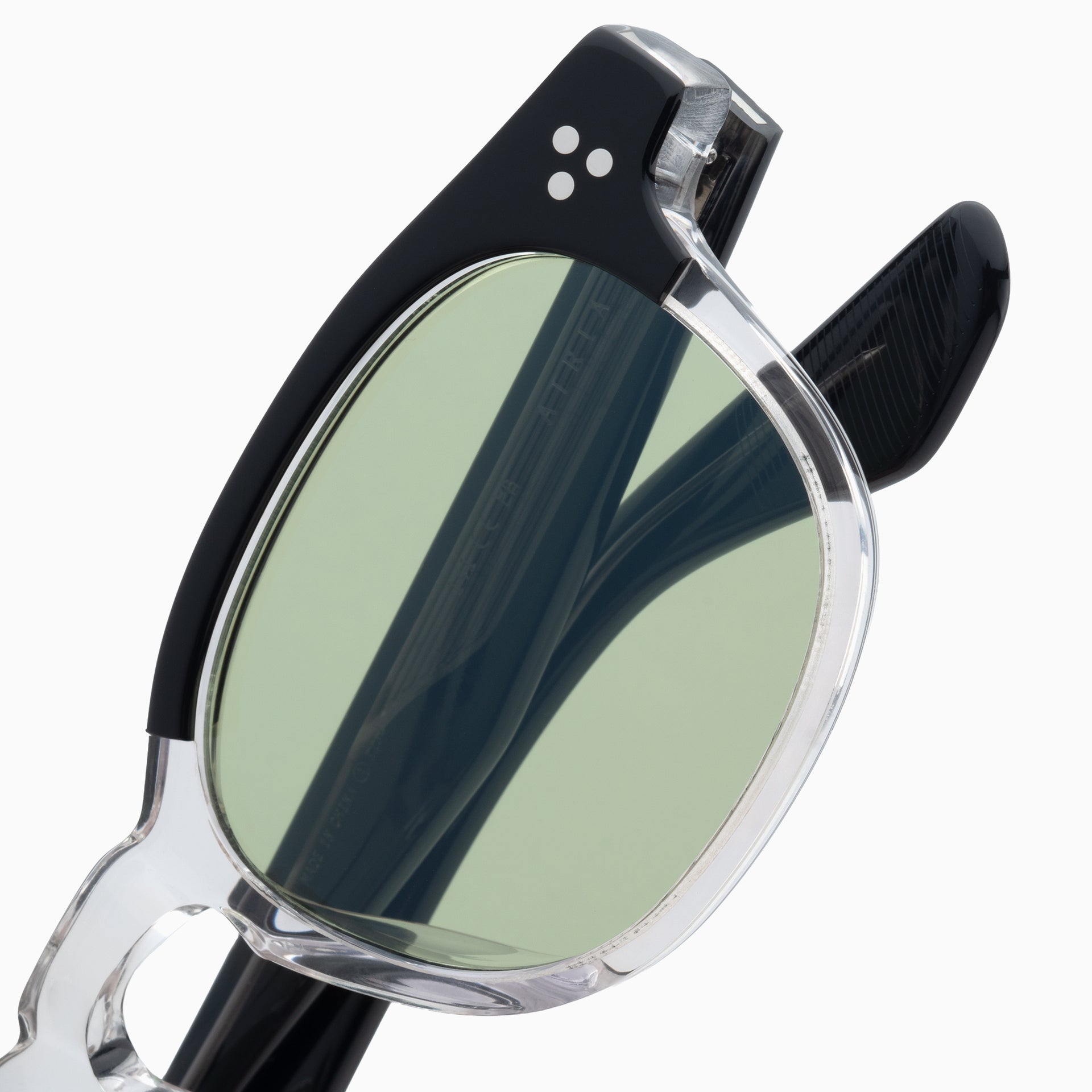 Black & Clear / Lt Green