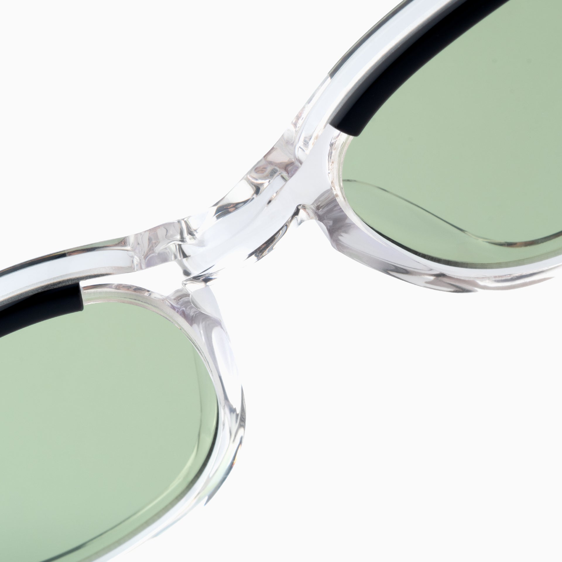Black & Clear / Lt Green