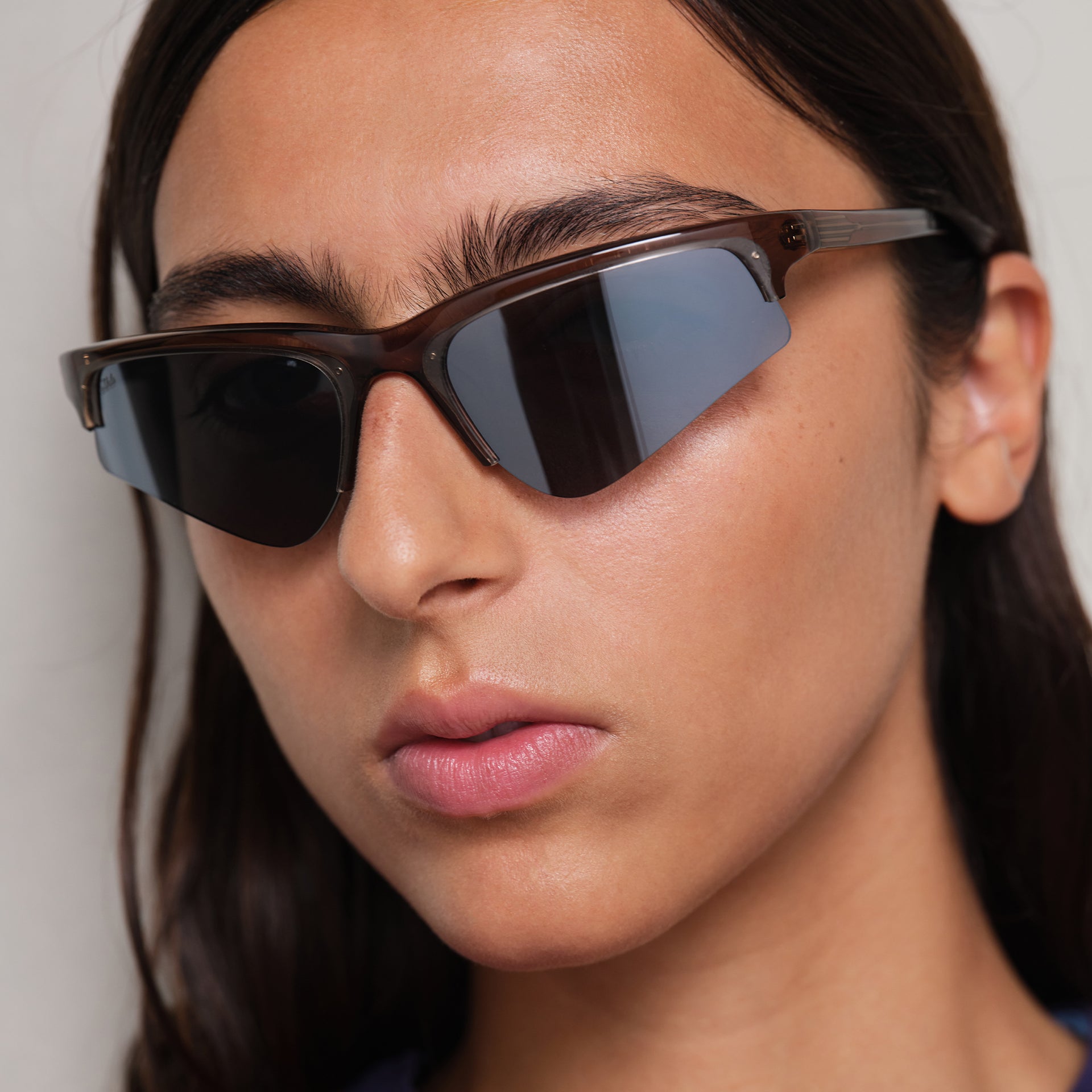 Brown / Silver Mirror