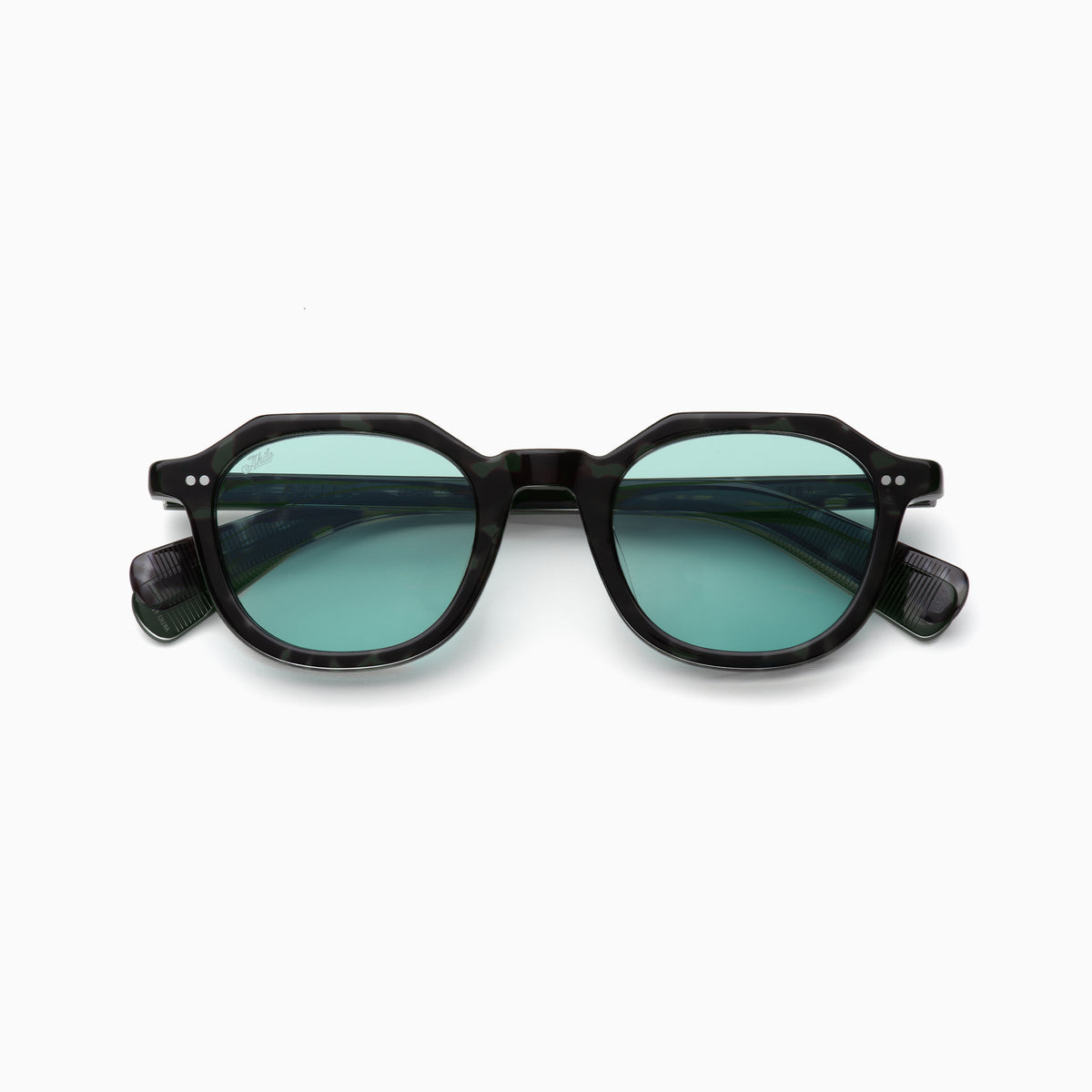 Black Speck Tortoise / Lt Cool Green