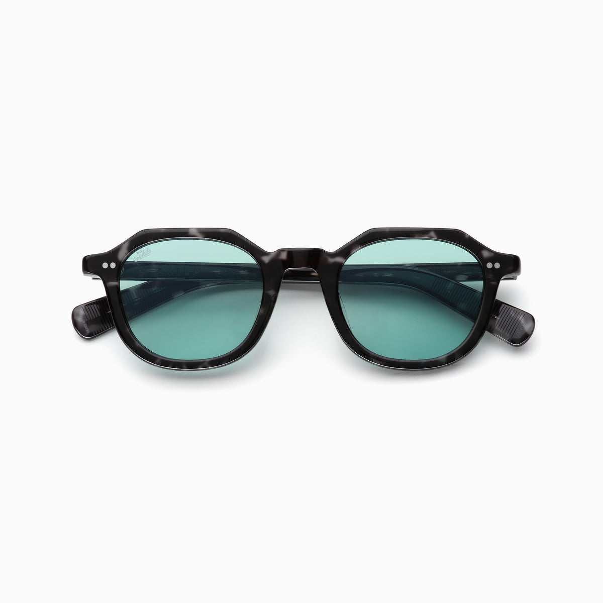 Black Speck Tortoise / Lt Cool Green