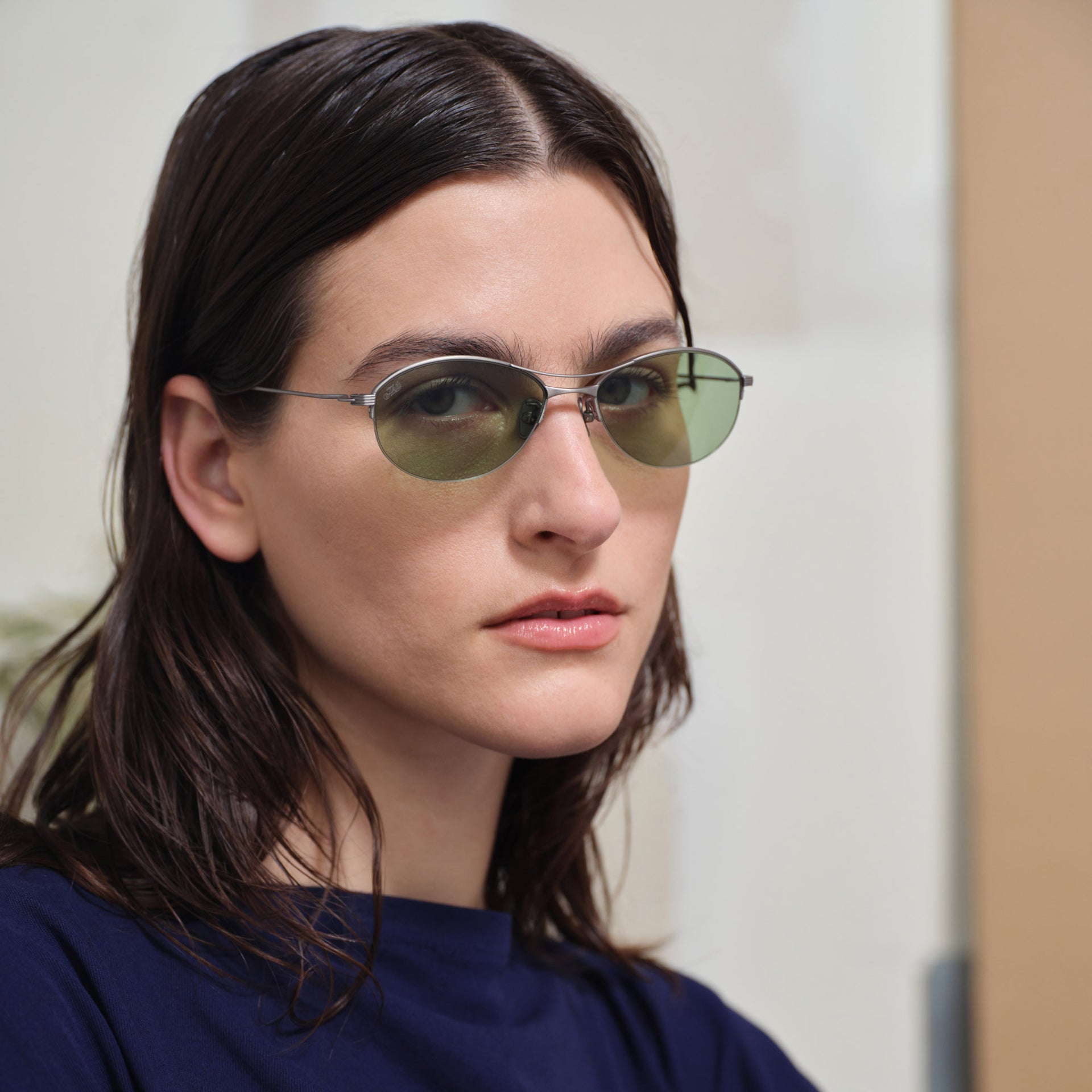 Brushed Gunmetal / Green