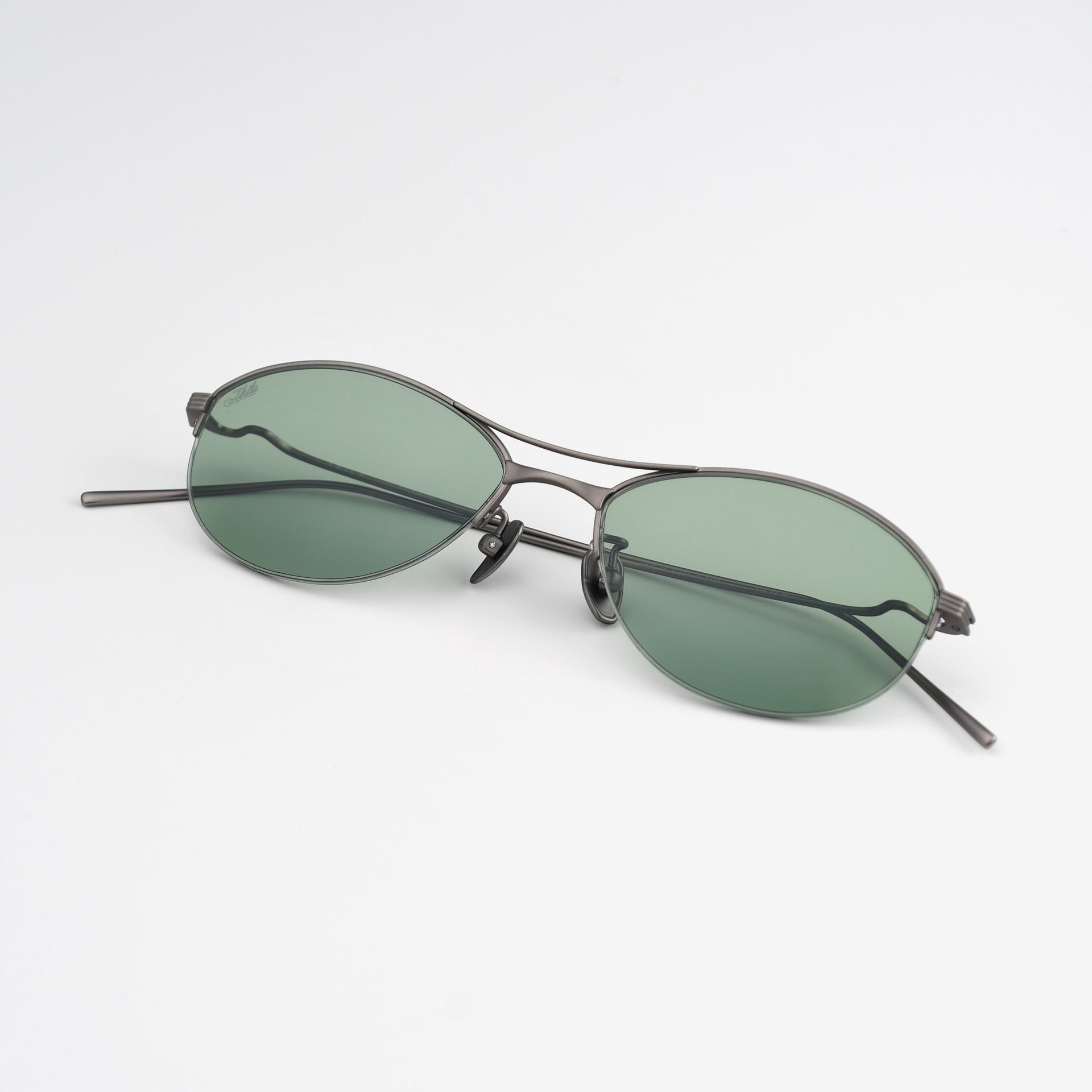 Brushed Gunmetal / Green